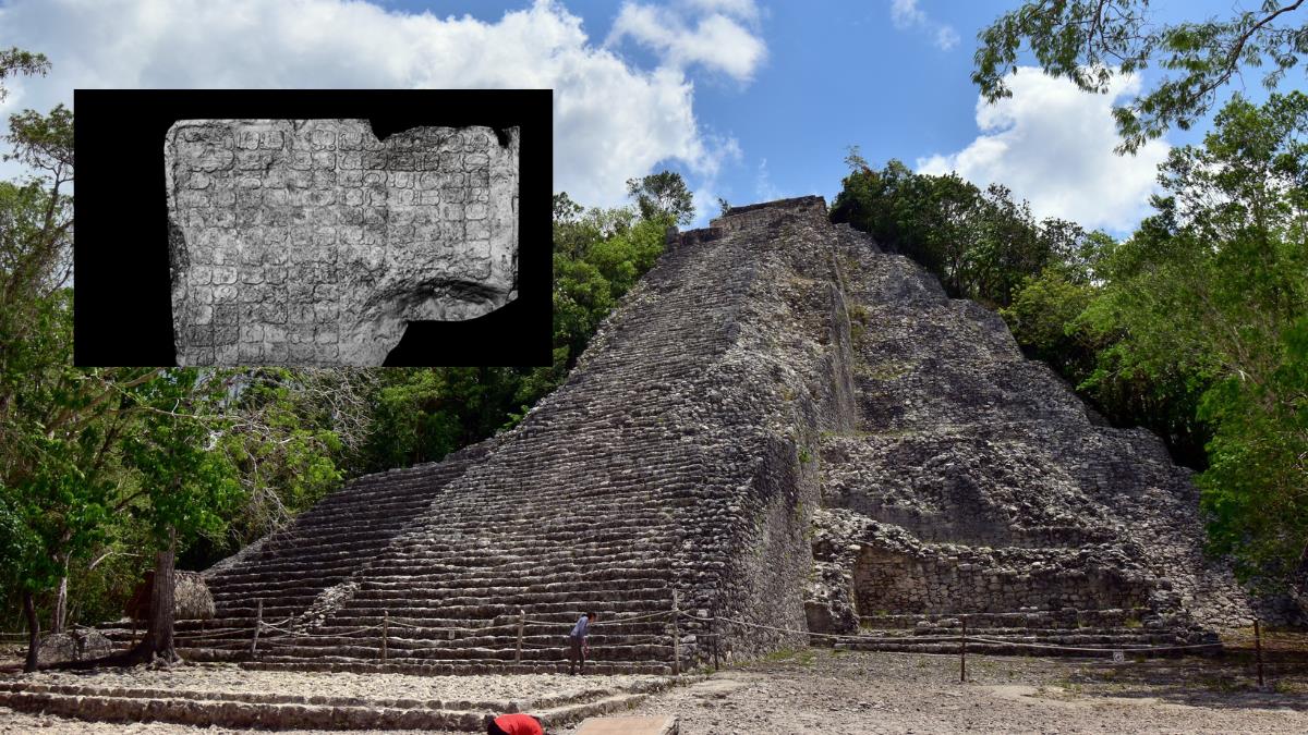 La escritura en el panel de roca, enlaza eventos del tiempo histórico con el pasado mítico Foto: Especial