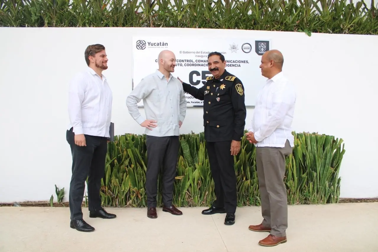 Visita del Cónsul General de los Estados Unidos en Mérida al Secretario de Seguridad Pública. Foto: SSP