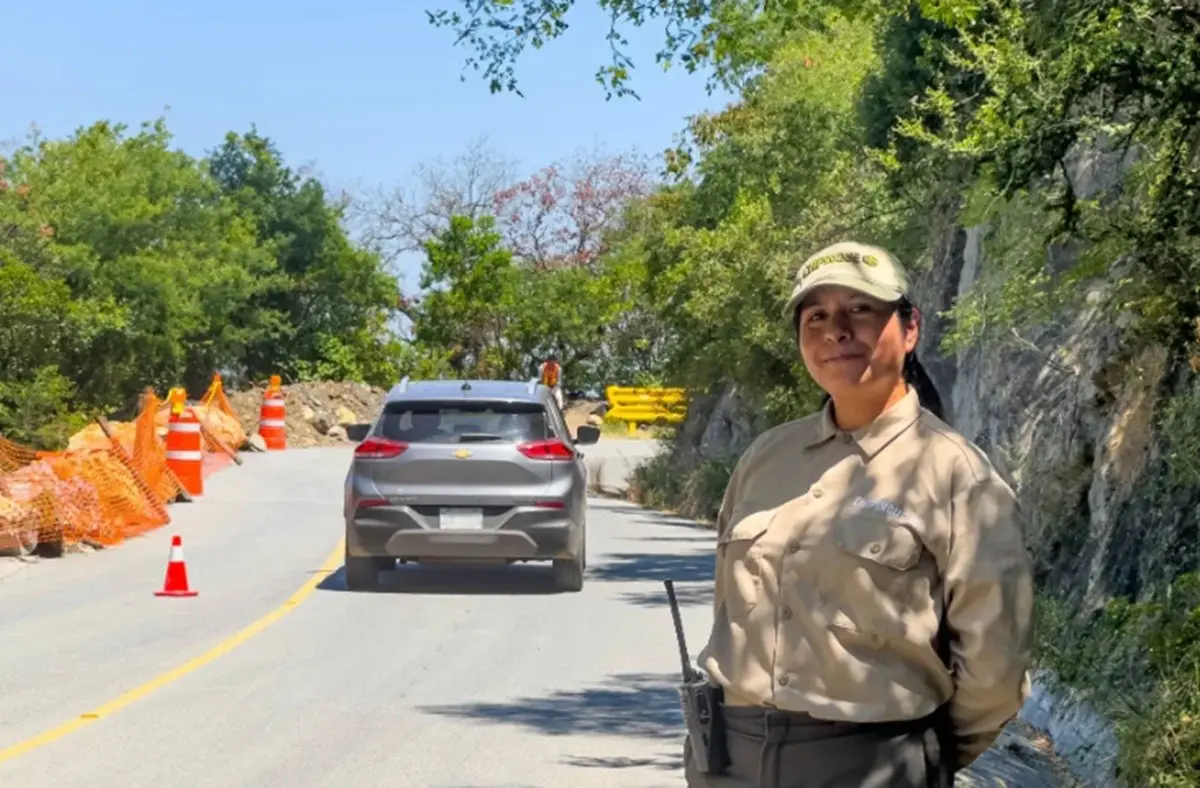 La carretera de Chipinque fue reabierta a la circulación con un límite de velocidad de 30 kilómetros por hora. Foto: chipinque.org.mx