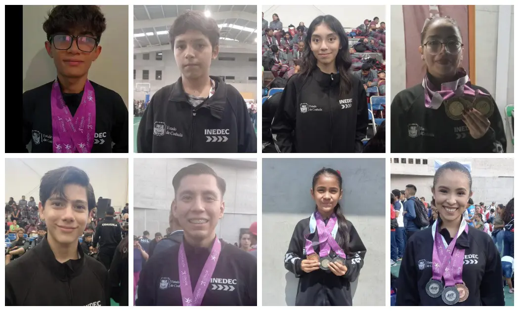 De las 18 medallas, 8 fueron para atletas de Torreón.  (Fotografías: Inedec)