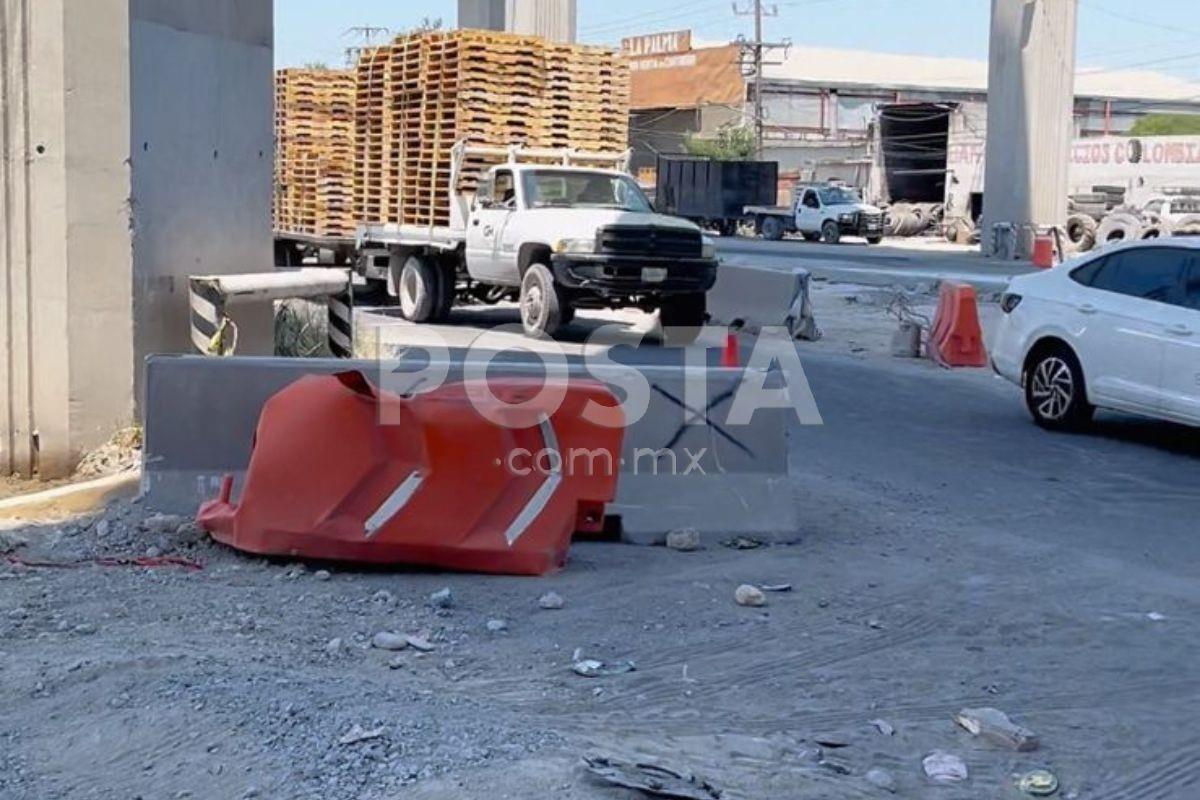 Trabajos inconclusos en el Triángulo Norte. Foto: Vianca Treviño