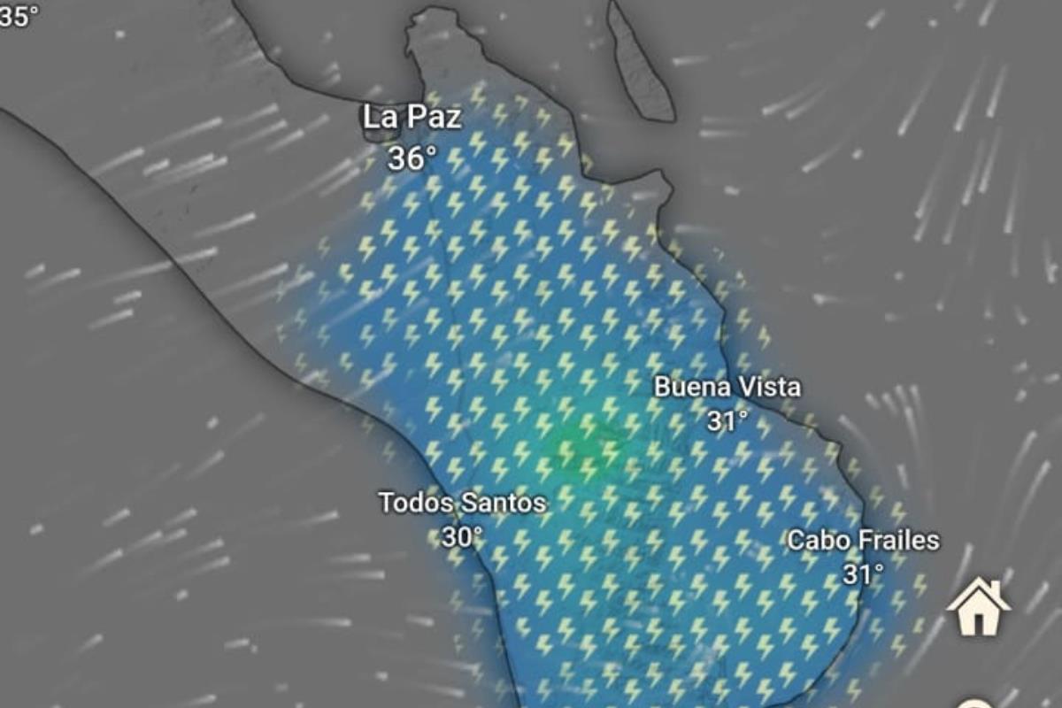 Se pronostican lluvias y chubascos en Baja California Sur