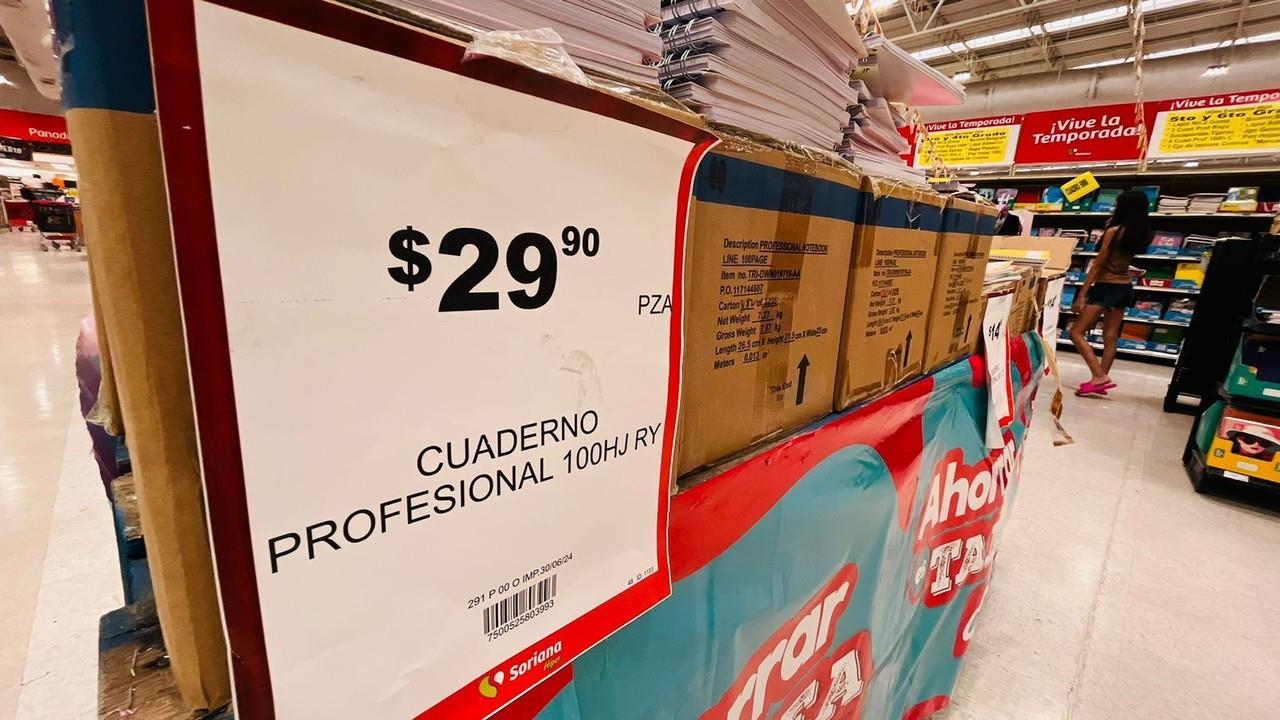 Las ganancias de las ventas de útiles escolares, se quedaron en su mayoría de negocios locales. Foto: Jesús Carrillo.