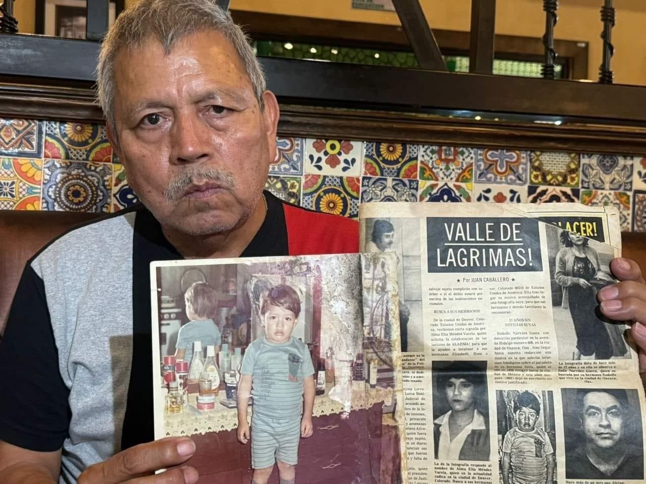 José Tovar no pierde la esperanza de encontrar a su hijo. Foto. Vianka Treviño