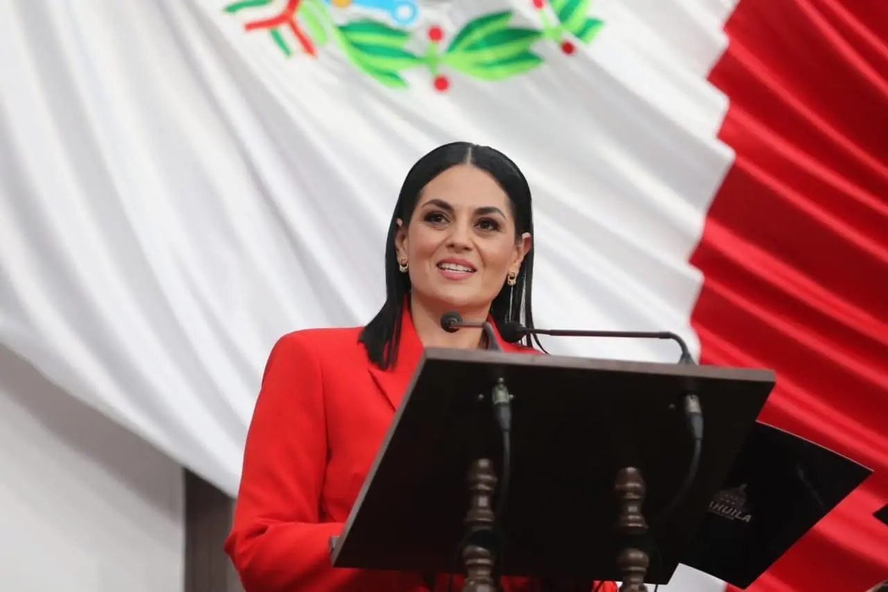 La diputada presidenta de la Junta de Gobierno, Luz Elena Morales. (Fotografía: Congreso de Coahuila)