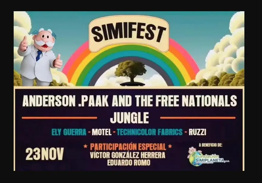 La venta de boletos para el SimiFest ya está disponible en Ticketmaster, con precios que comienzan en mil pesos para la Fase 1, mil 149 pesos para la Fase 2, y mil 349 pesos para la Fase 3. Foto: Especial.