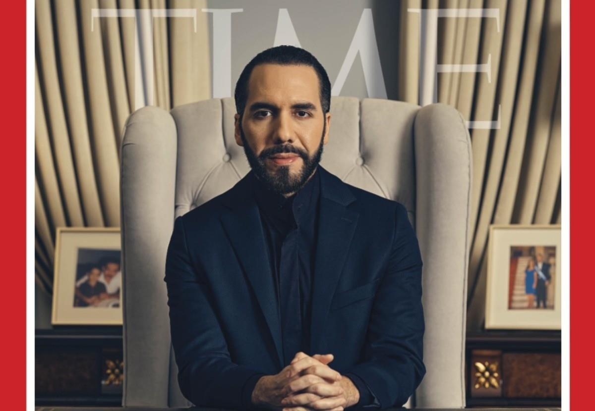 Nayib Bukele protagonizando la portada de la revista TIME. Foto: TIME.