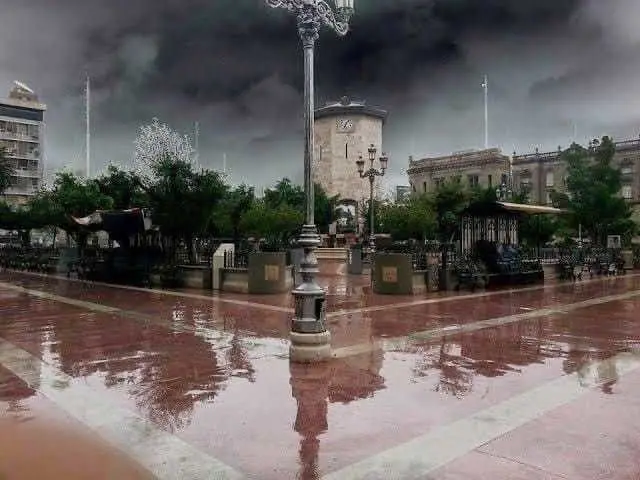 Lluvias en Torreón. Foto de Orgullo Lagunero.