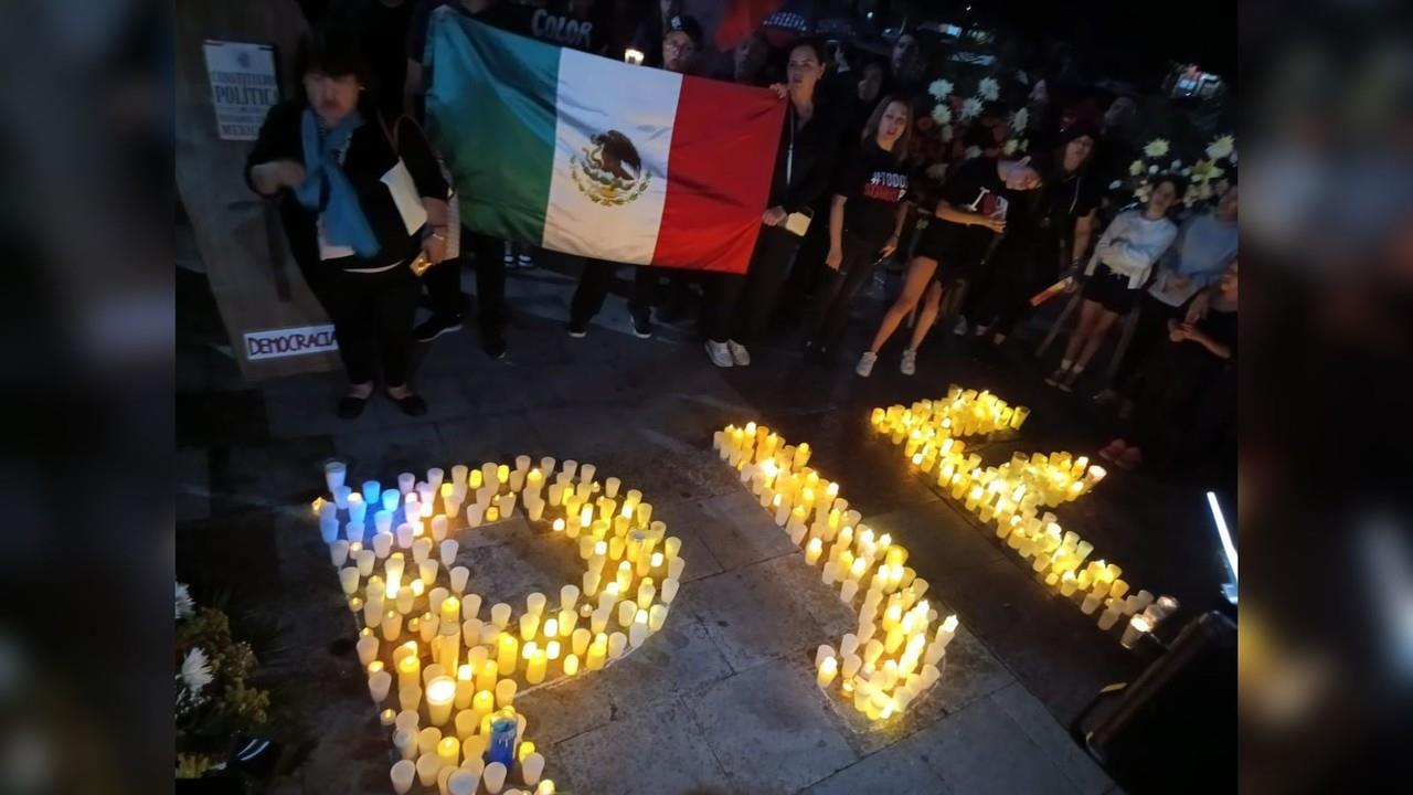 Poder Judicial de la Federación lleva a cabo marcha funebre. Foto: Cortesía.