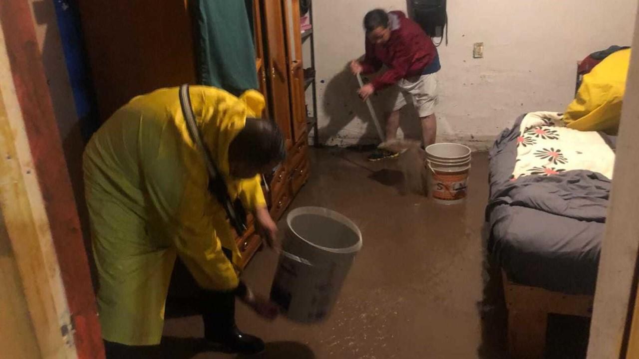 Las fuertes lluvias registradas en la entidad duranguense dejaron afectaciones en diversos municipios del estado, uno de los afectados fue Santiago Papasquiaro. Fotos: Especial.