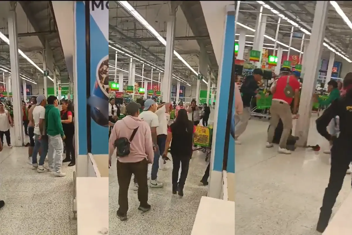 Personas involucradas en la pelea.   Foto: Captura de pantalla