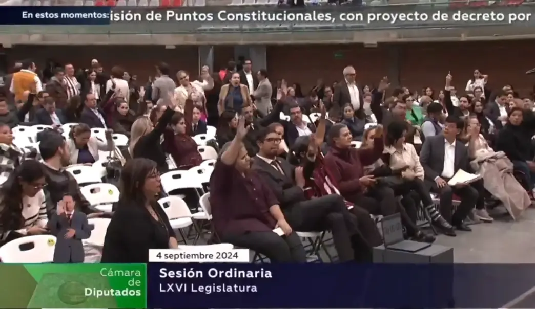 El dictamen final de la reforma judicial incluyó tres modificaciones. Imagen: Captura de pantalla