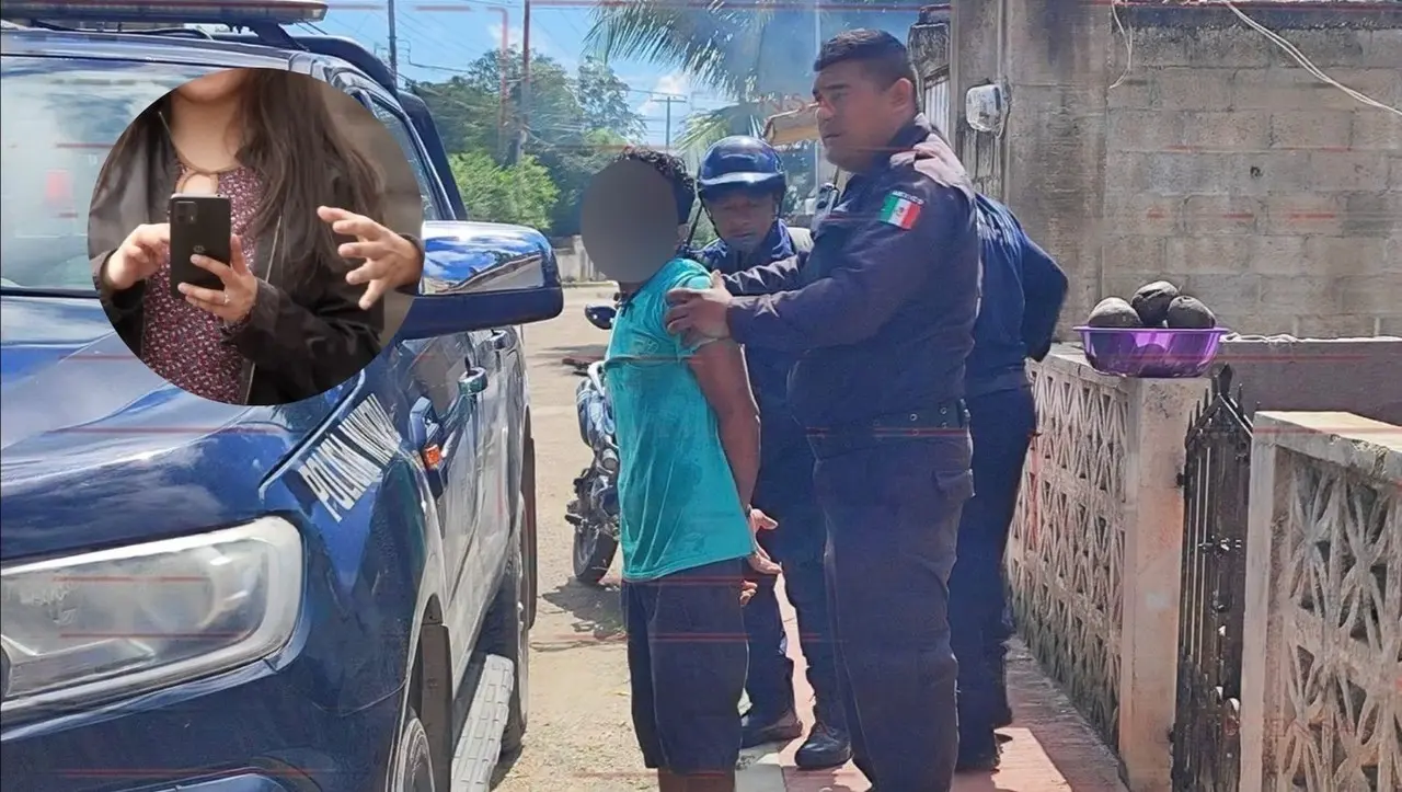 La policía municipal recibió el llamado de emergencia gracias a la intervención de un vecino. Foto: Redes sociales