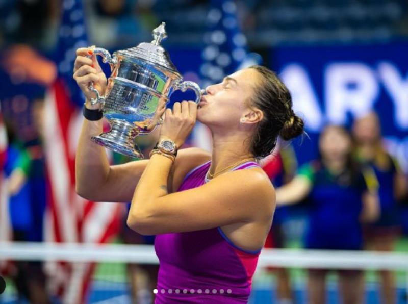 Aryna Sabalenka se corona campeona del US Open al vencer a Jessica Pegula en sets corridos. Foto, Instagram