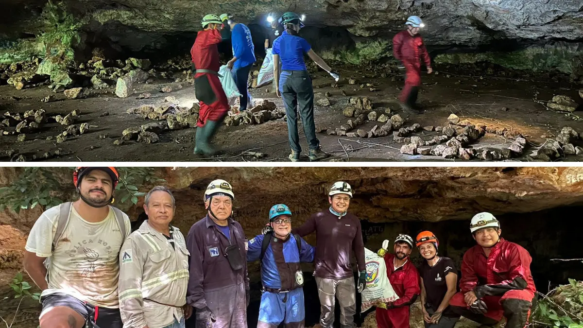 En 6 años se sacaron 25 toneladas de basura de 135 cenotes Fotos: Cortesía