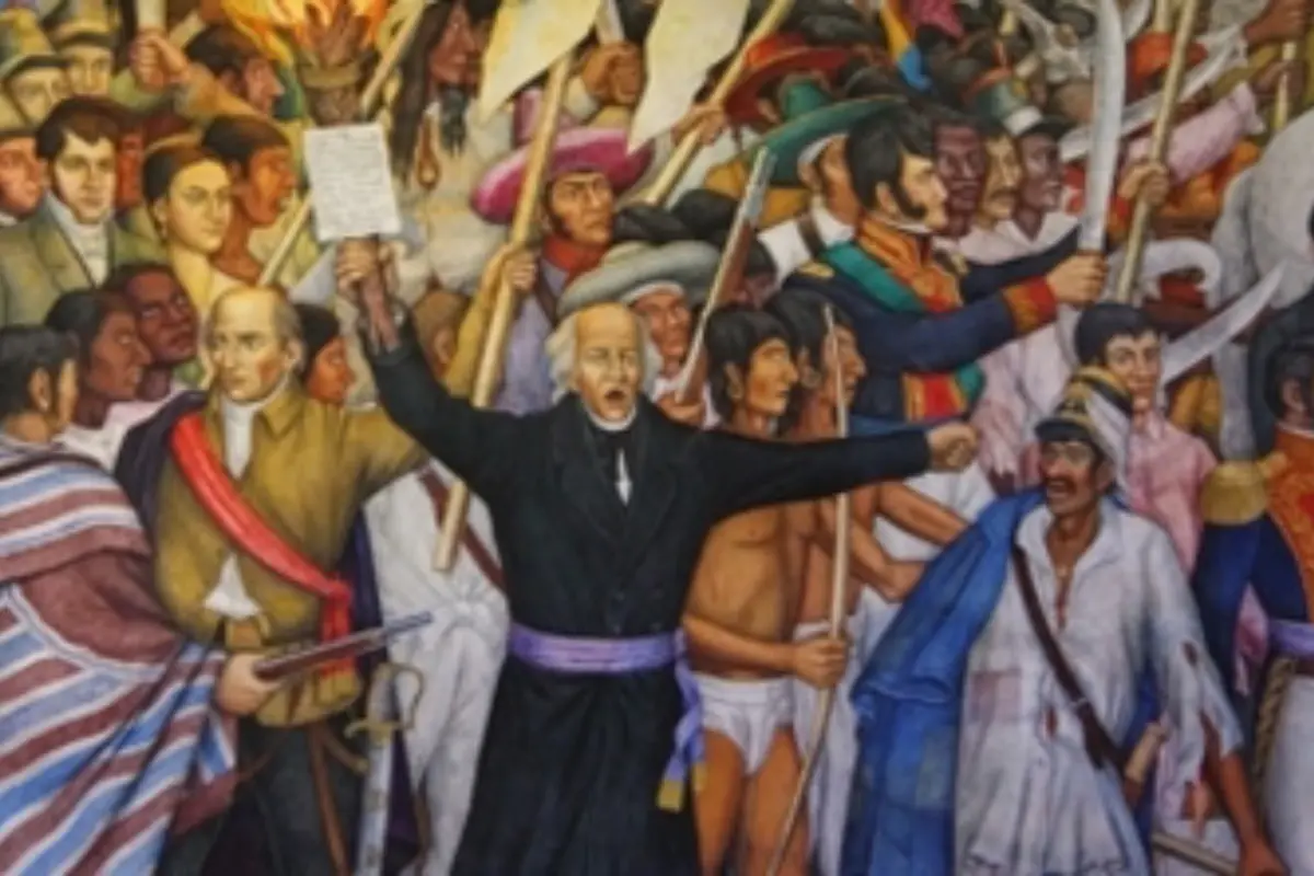 Mural con la imagen de Miguel Hidalgo y Costilla. Foto: Gobierno de México