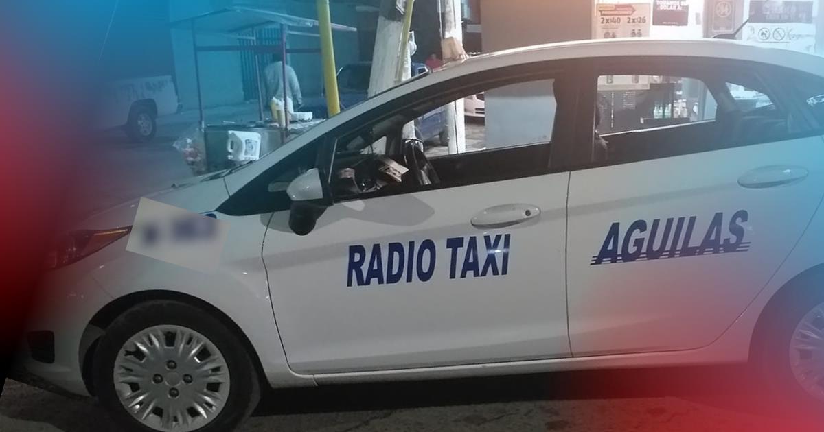 Unidad de taxi perteneciente a la linea de trabajo donde laboraba el afectado / Foto: Radio Taxi