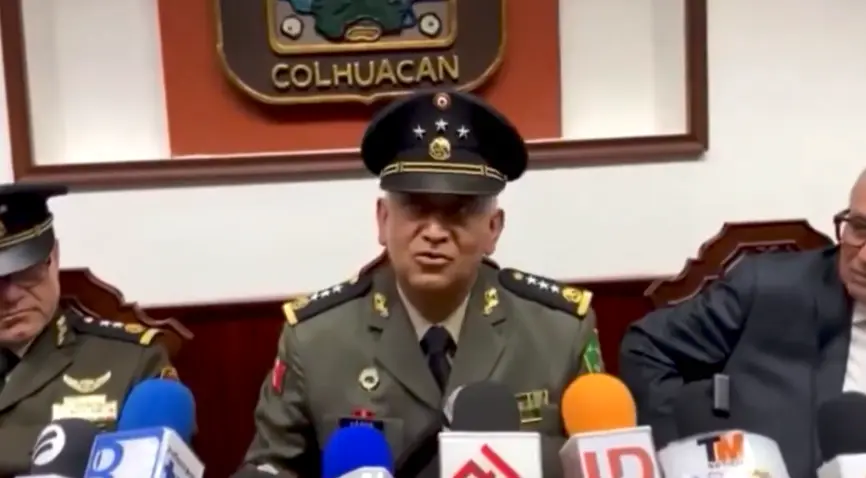 El comandante de Sinaloa expuso que la seguridad no depende de las fuerzas armadas. Imagen: captura de pantalla.