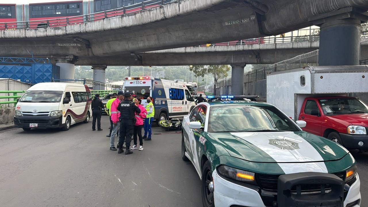 Muere motociclista en accidente en la México - Pachuca. Foto: Ramón Ramírez