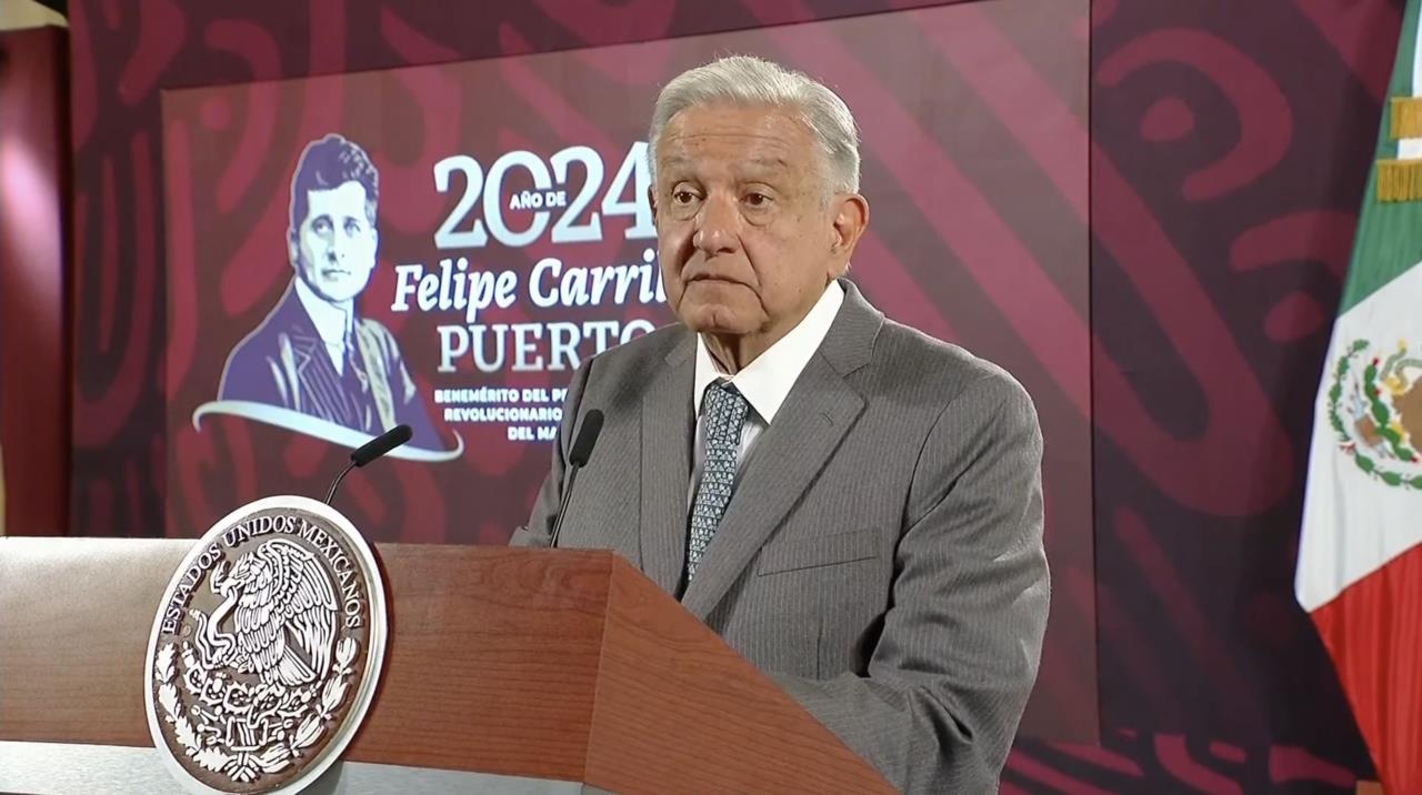 AMLO asegura que no hay fundamento legal contra la reforma judicial. Foto: SS de conferencia de prensa