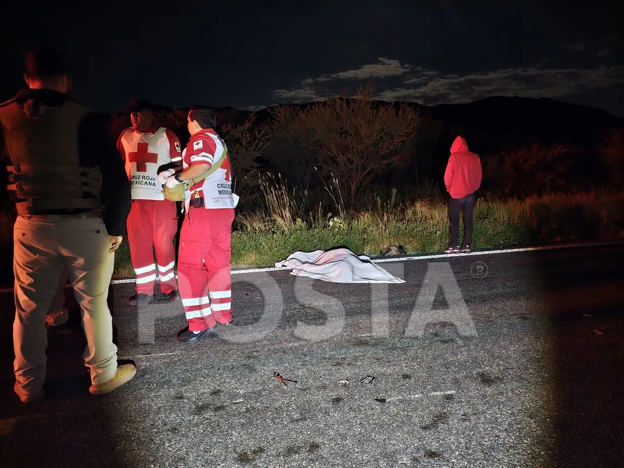 Un adolescente murió al ser atropellado en la carrera a  Mezquital. Foto: Especial.