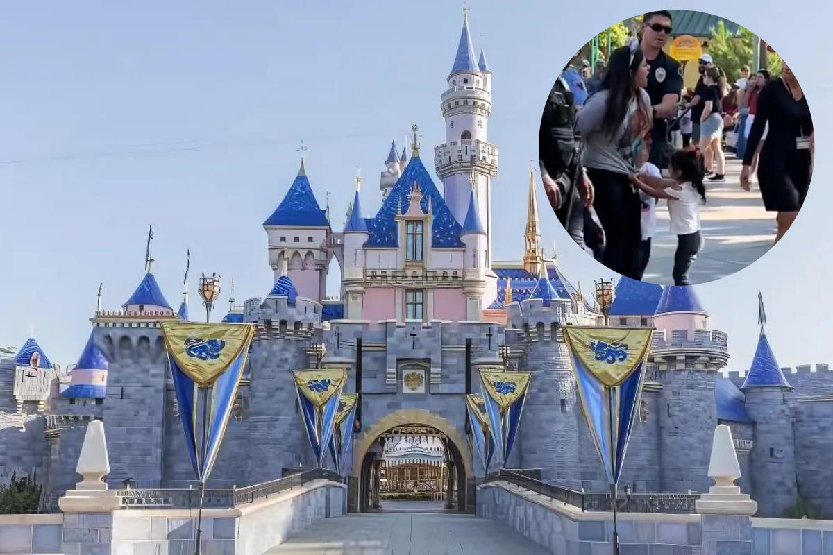 Disneyland, momento en que mujer fue arrestada. Foto: Visit Anaheim/ captura de pantalla