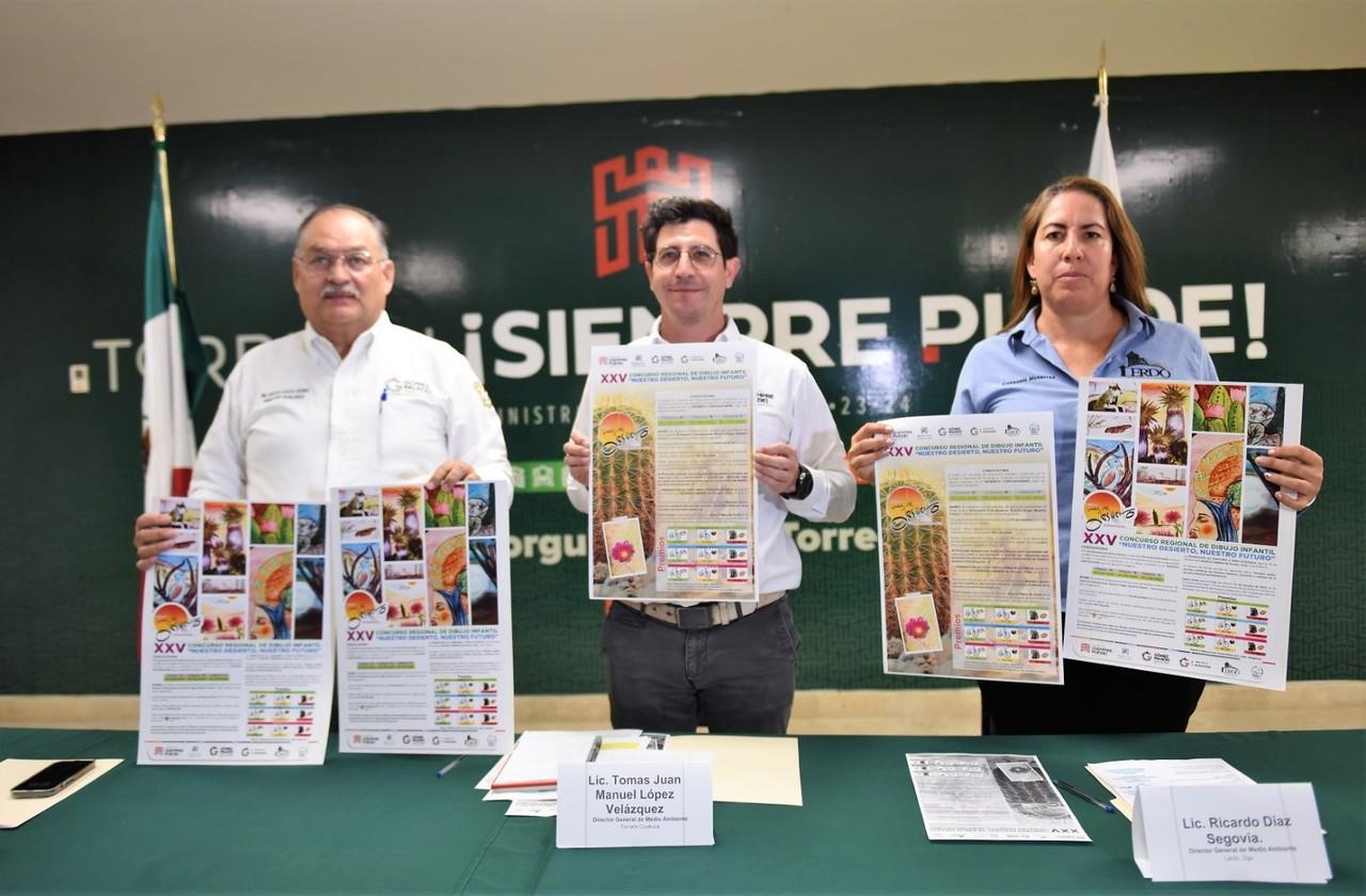 En rueda de prensa se presentaron los detalles de la Feria Ecológica. (Fotografía: Gobierno de Torreón)