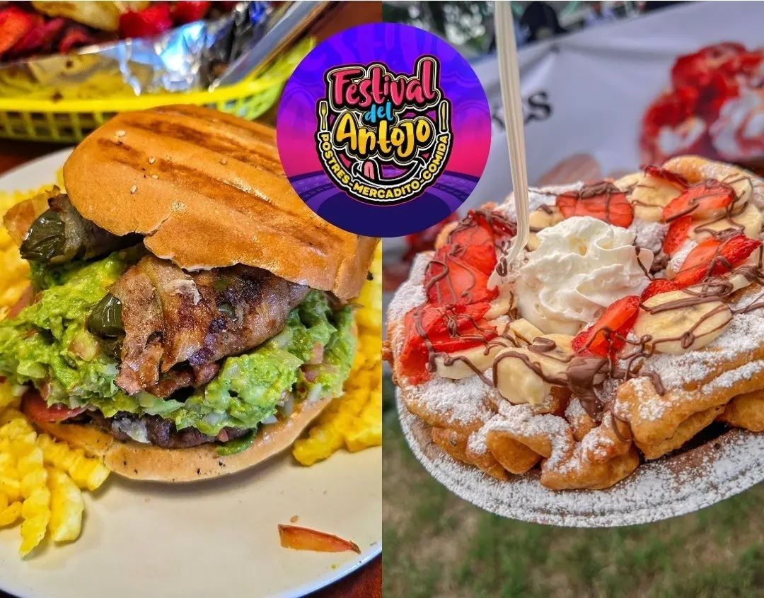 Hamburguesas y crepas algunos platillos que se podrán ver en el Festival del Antojo. Foto: Canva -  Facebook Festival del Antojo.