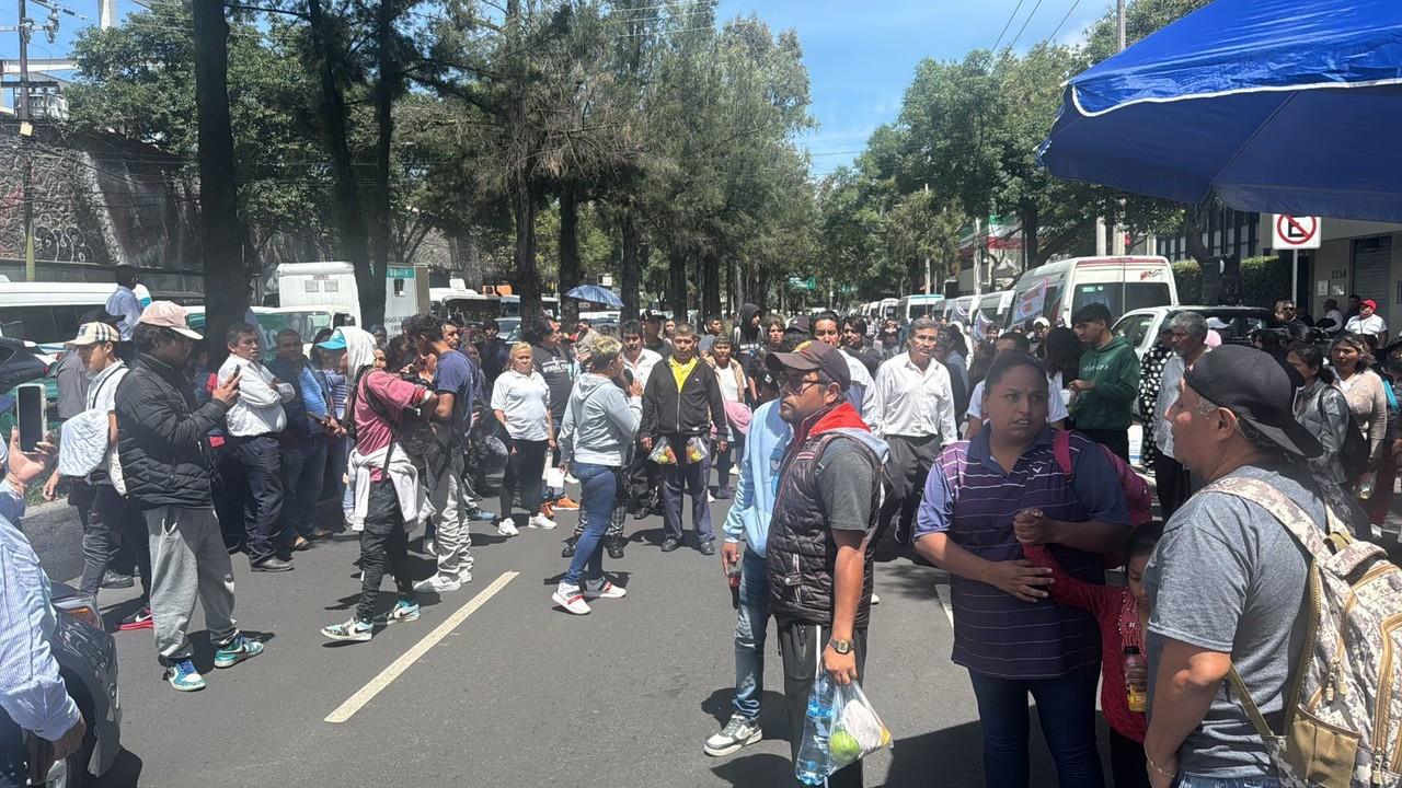 Transportistas en manifestación. Foto: Ramón Ramírez