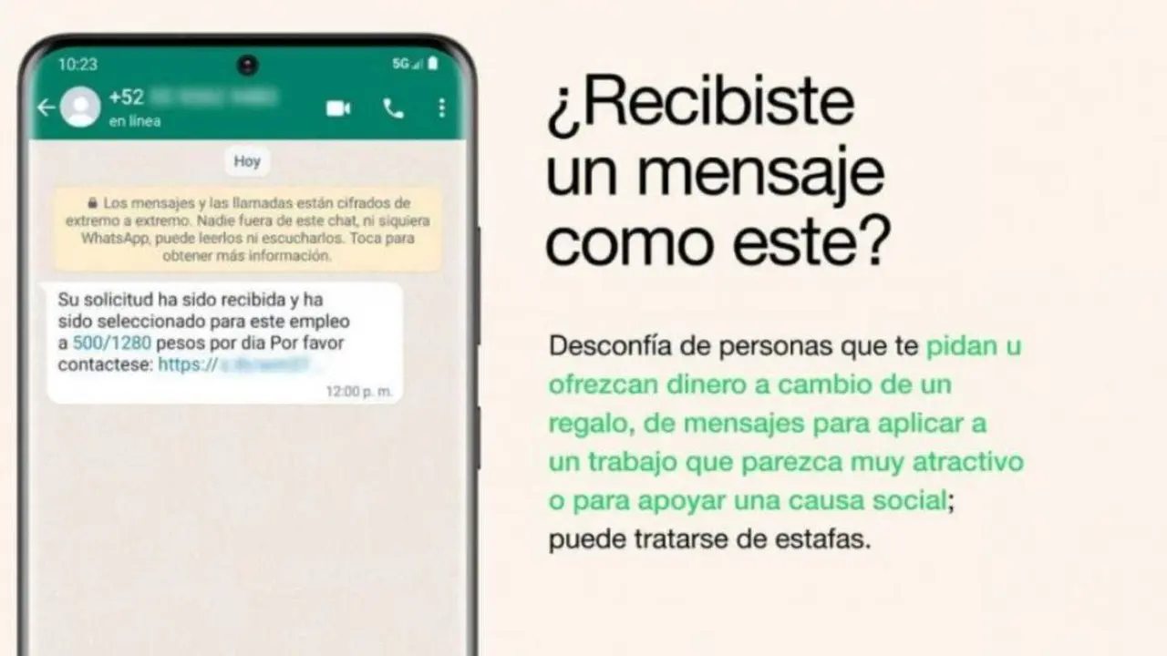 Cómo identificar si una oferta de empleo por WhatsApp es una estafa. Foto: Profeco