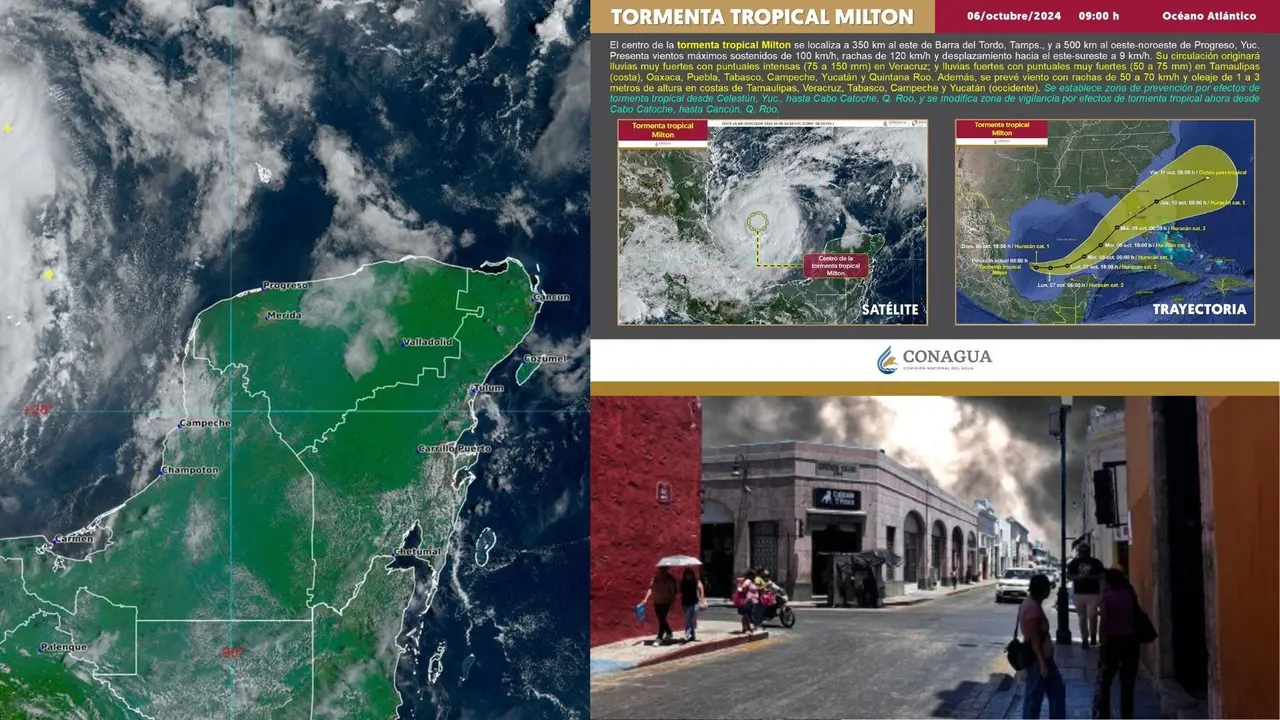 Se espera que el fenómeno no entre a territorio mexicano Foto: Conagua/Ilustrativa