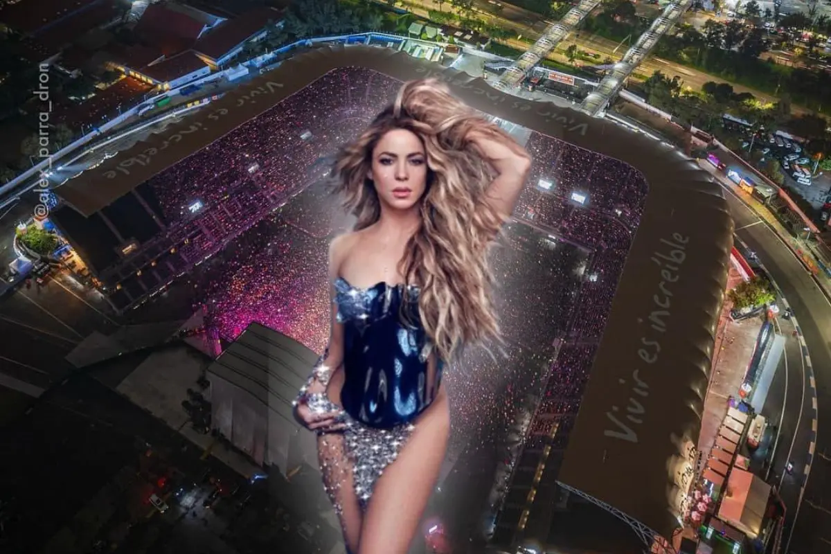 Inicia preventa para ver a Shakira. Foto: @alex_parra_dron/ @shakira