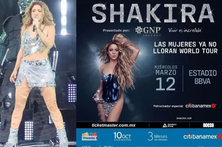 Shakira en Monterrey ¿Cuánto cuesta un boleto para su concierto? aquí te decimos Foto: Redes Sociales