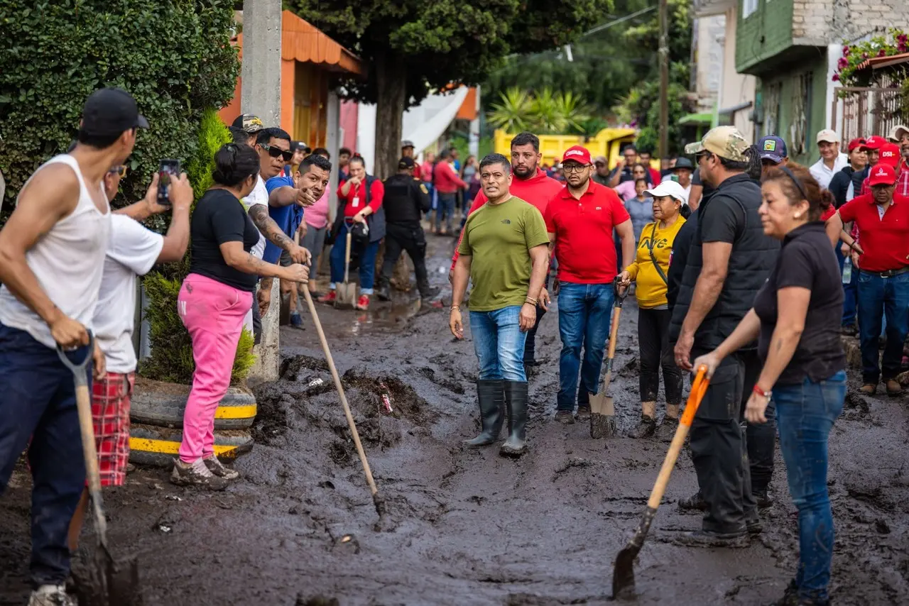 El municipio de Coacalco se ha visto afectado por la temporada de lluvias en la entidad. Imagen: @davidsanchezi