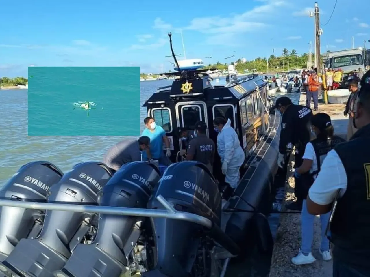 La jornada del martes 15 de octubre fue hallado el cuerpo sin vida de una persona y se presume que sería uno de los pescadores que viajaban en el Peyucsa 12 o Halcón 1.- Foto ilustrativa