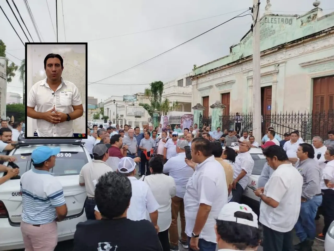 Autoridades de transporte público de Yucatán respondieron a la protesta de taxistas que se registró la mañana de este viernes.- Foto ilustrativa