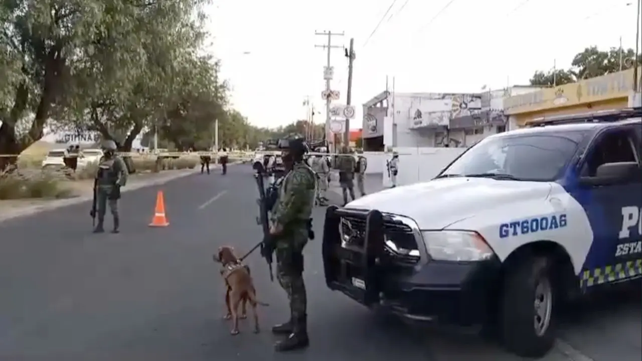 Ejecutan a policías en Celaya. Foto: Jesús Padilla