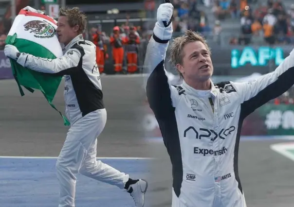 Brad Pitt asiste al Gran Premio de México, te decimos qué hizo (VIDEO)