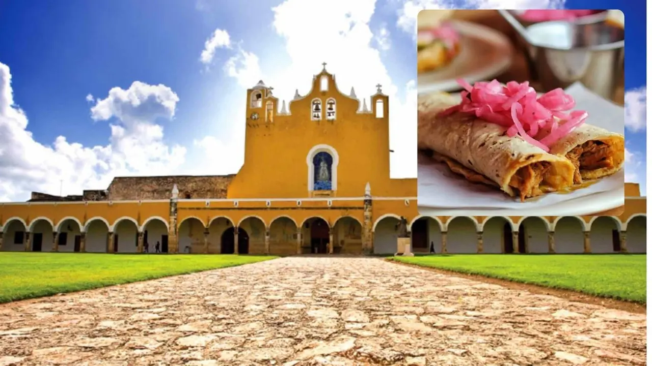 Disfruta de unos ricos tacos rodeado de una bella arquitectura colonial y tradiciones yucatecas Foto: Gobierno de México/Ilustrativa