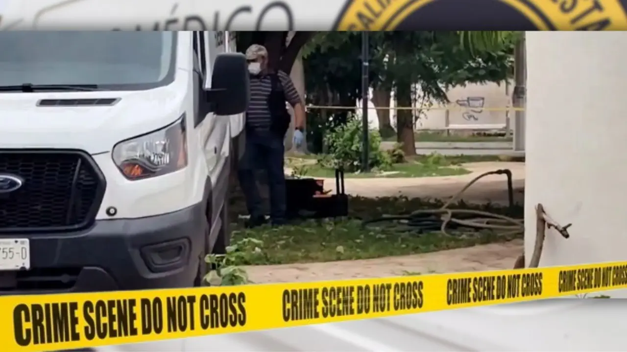 El cuerpo del adulto mayor fue aparentemente encontrado suspendido de un árbol Foto: Captura de pantalla/LectorMx