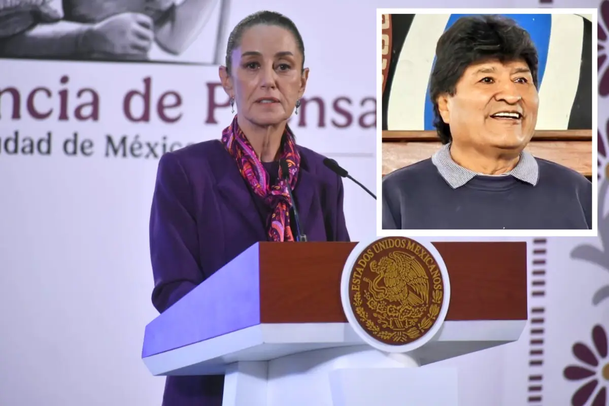 Claudia Sheinbaum y Evo Morales. Foto: Enrique Pérez Huerta