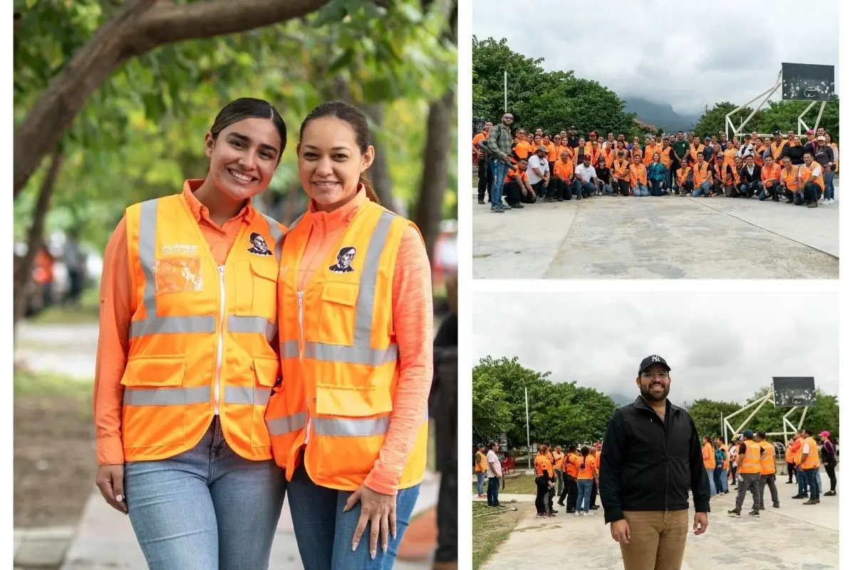 Servidores públicos del municipio de Juárez remodelan los parques urbanos