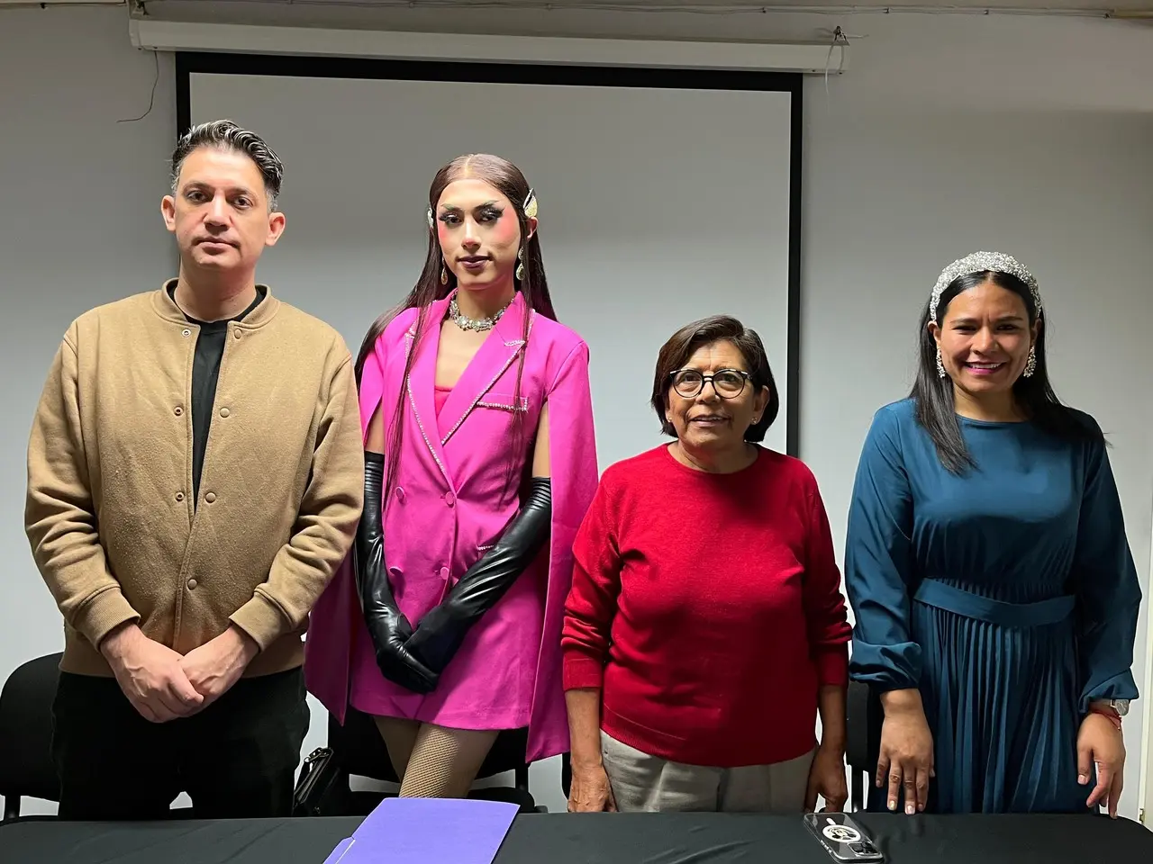 Rueda de prensa de Reinas Asesinas. Foto de Leslie Delgado.