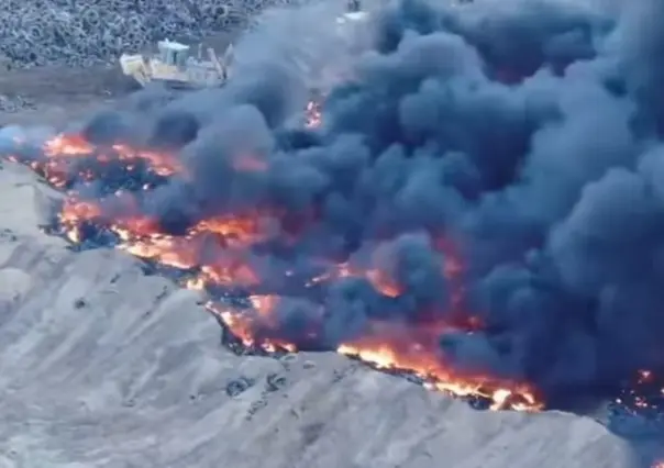 Incendio en Salinas Victoria provoca alerta por calidad del aire en la zona metropolitana