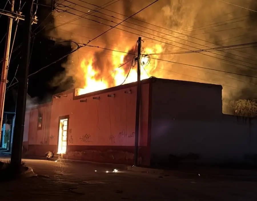 Incendio en Parras. Foto de Luisa Maria Montoya.