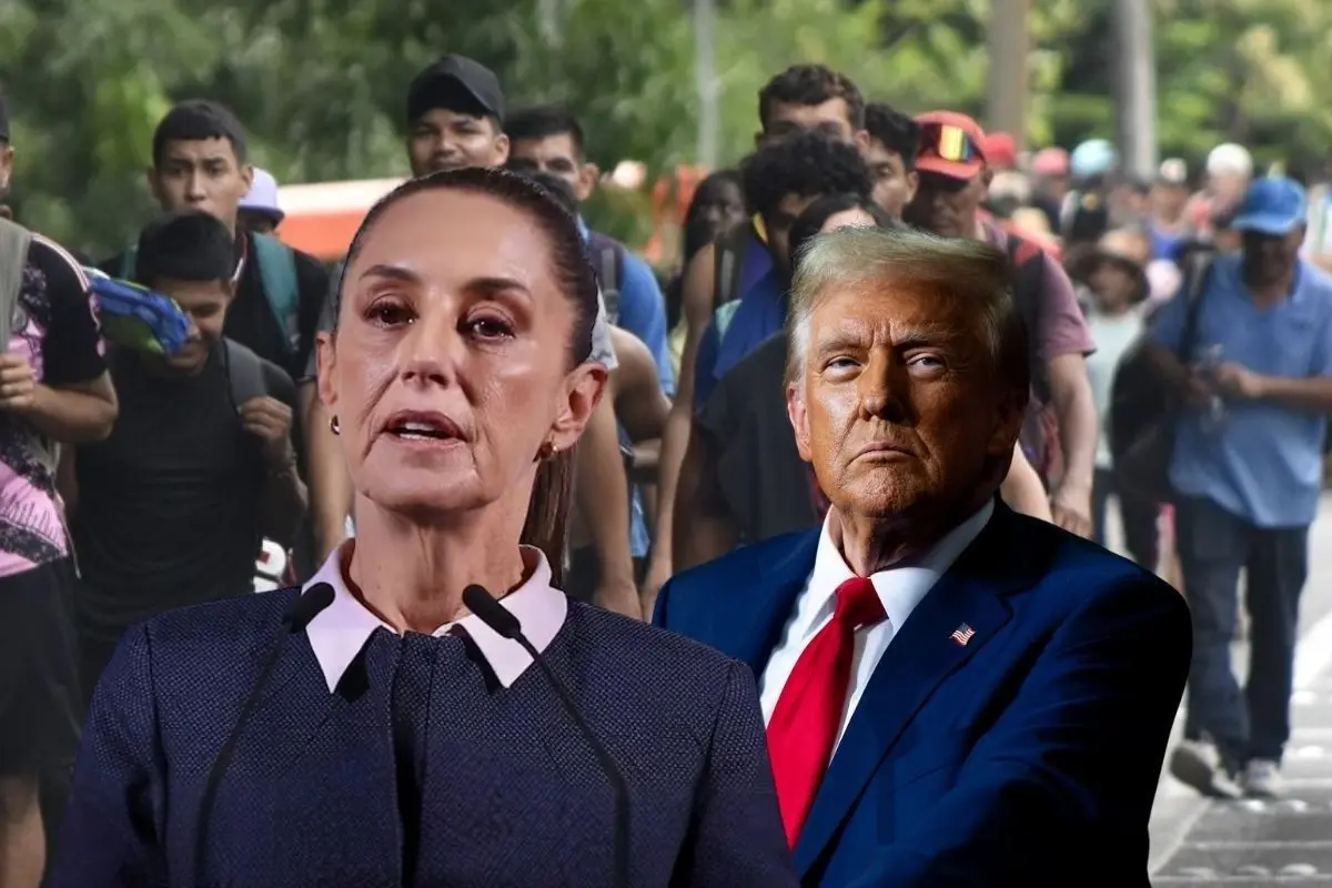 Claudia Sheinbaum y Donald Trump tratan temas de migración Foto: Canva