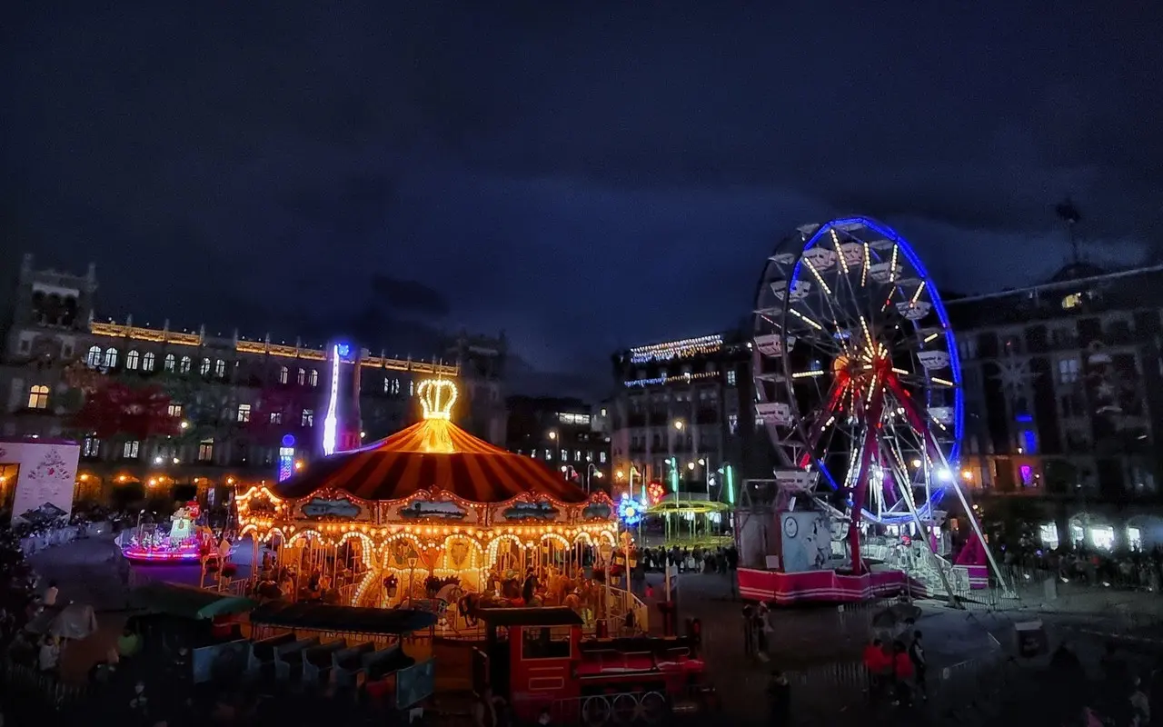 Centro de la Ciudad de México en Navidad. Foto: Mexico City