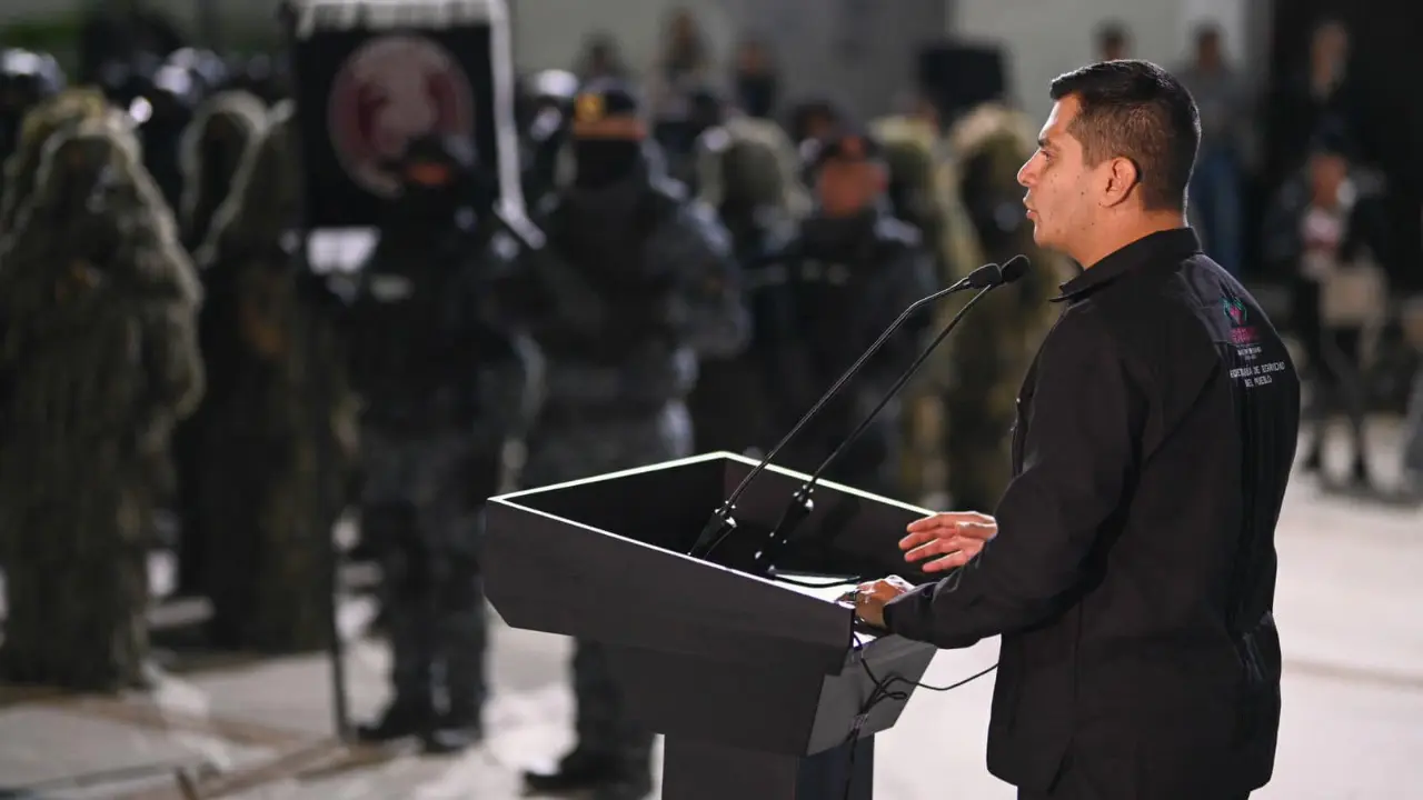 Secretario Oscar Alberto Aparicio Avendaño. Créditos: SSP Chiapas