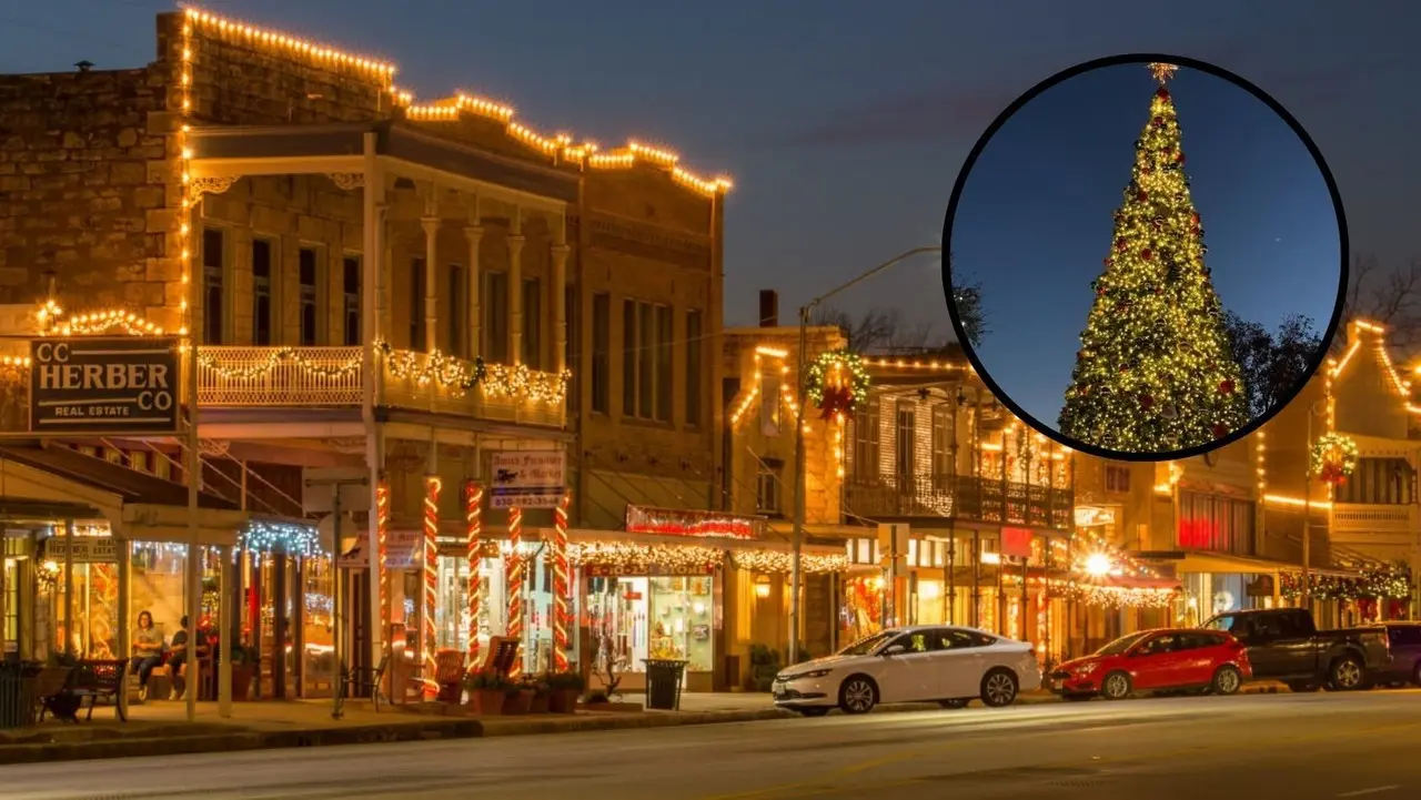 Fredericksburg, con su encantadora herencia alemana, se convierte en un destino navideño mágico.  (Fotografía: Instagram)