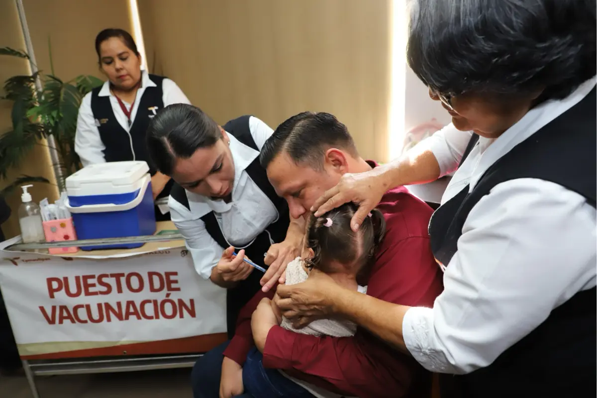 Campaña intensiva de vacunación de la Secretaría de Salud de Tamaulipas. Foto: SST